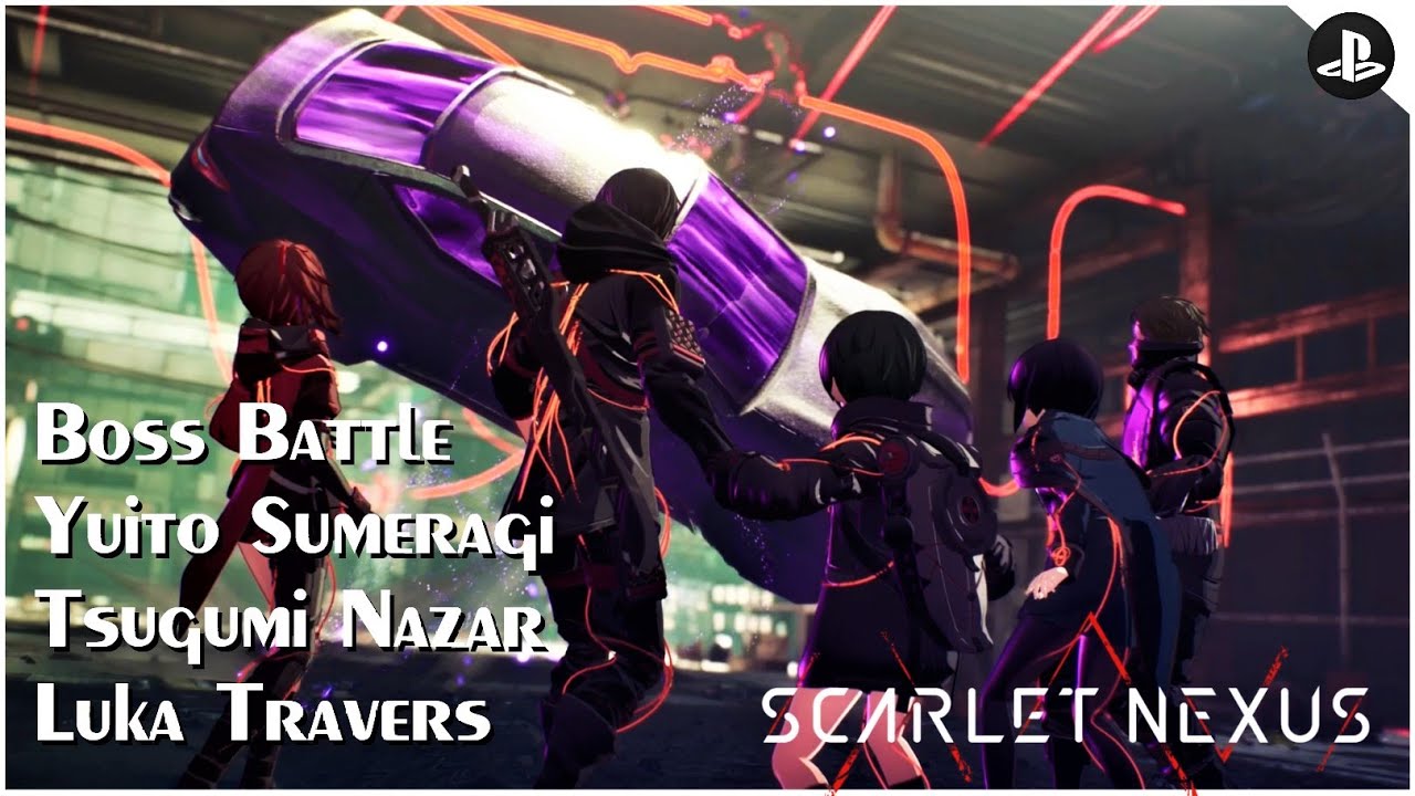SCARLET NEXUS Boss Battle #9 - Yuito Sumeragi, Tsugumi Nazar & Luka Travers (Kasane Route) PS5