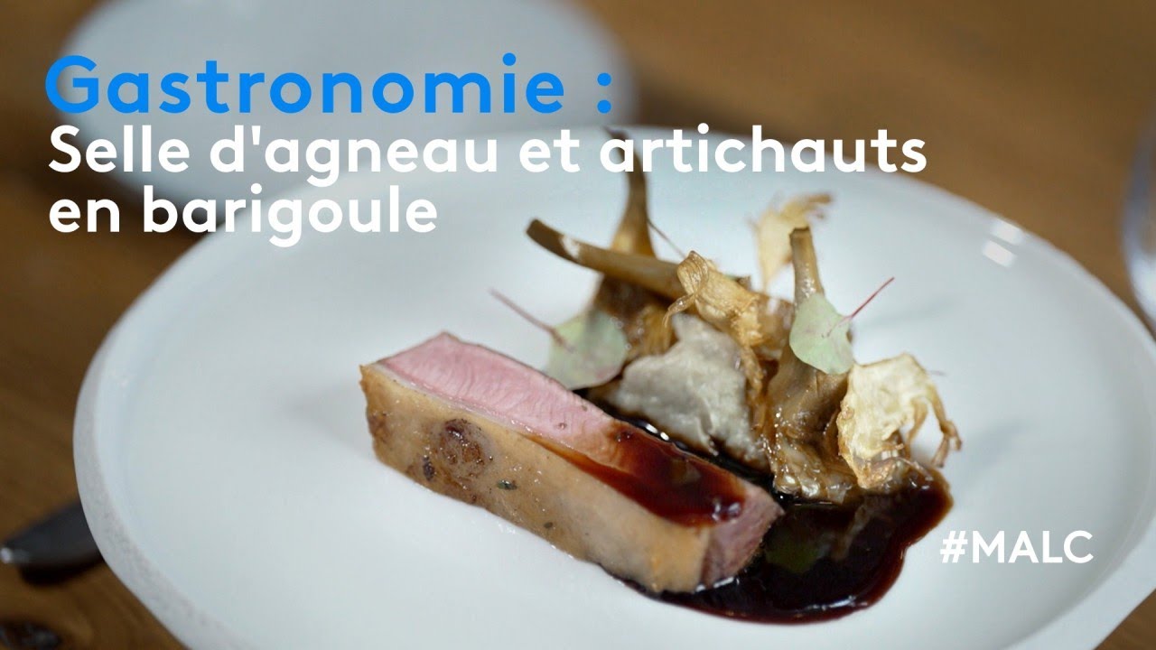Gastronomie : selle d'agneau et artichauts en barigoule