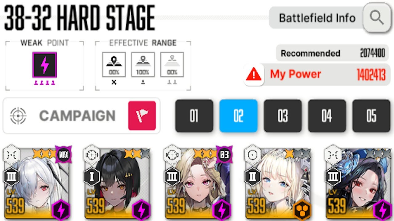 [NIKKE] 38-32 HARD STAGE | 1 402 413 CP