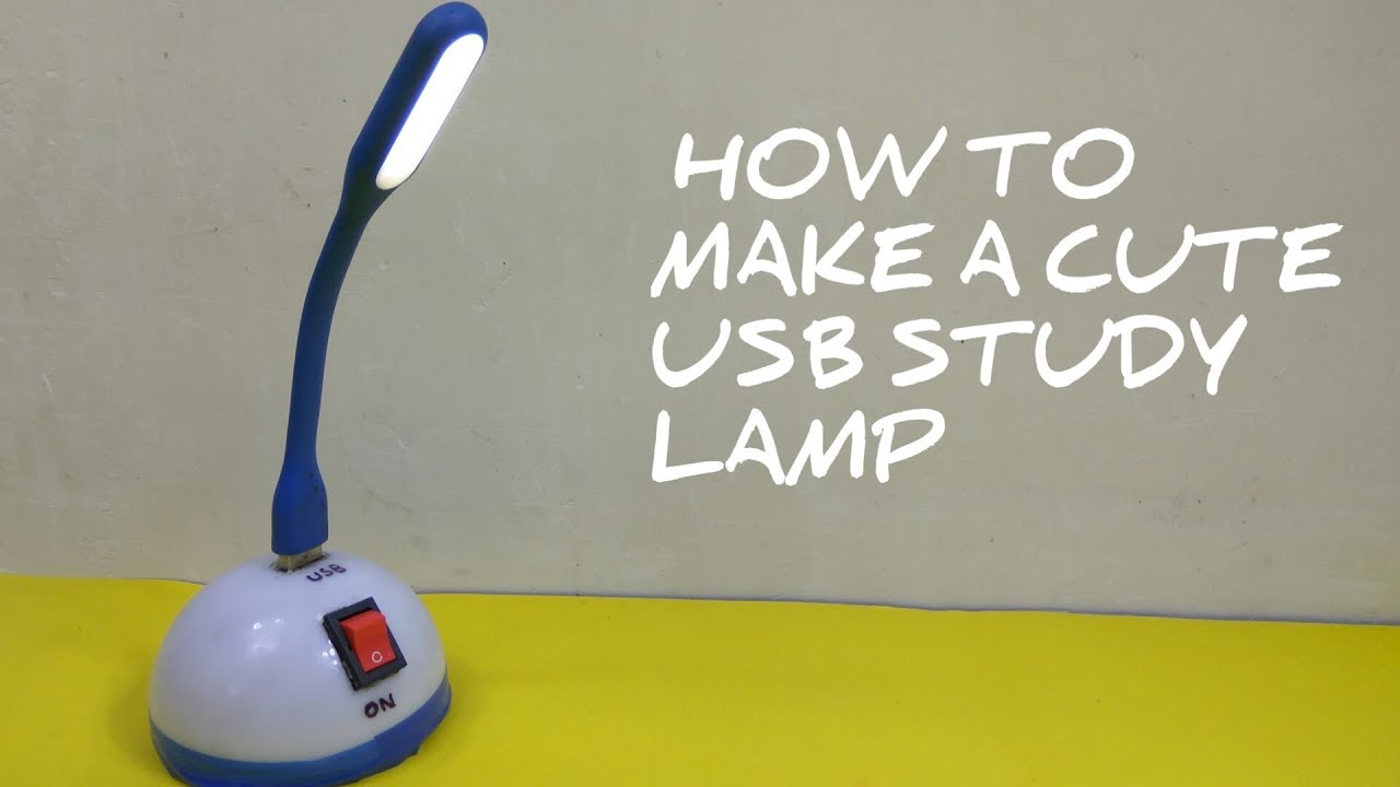 How to make a cute USB study lamp using bulb diffuser | rechargeable lamp | portable |DIY|wireless w