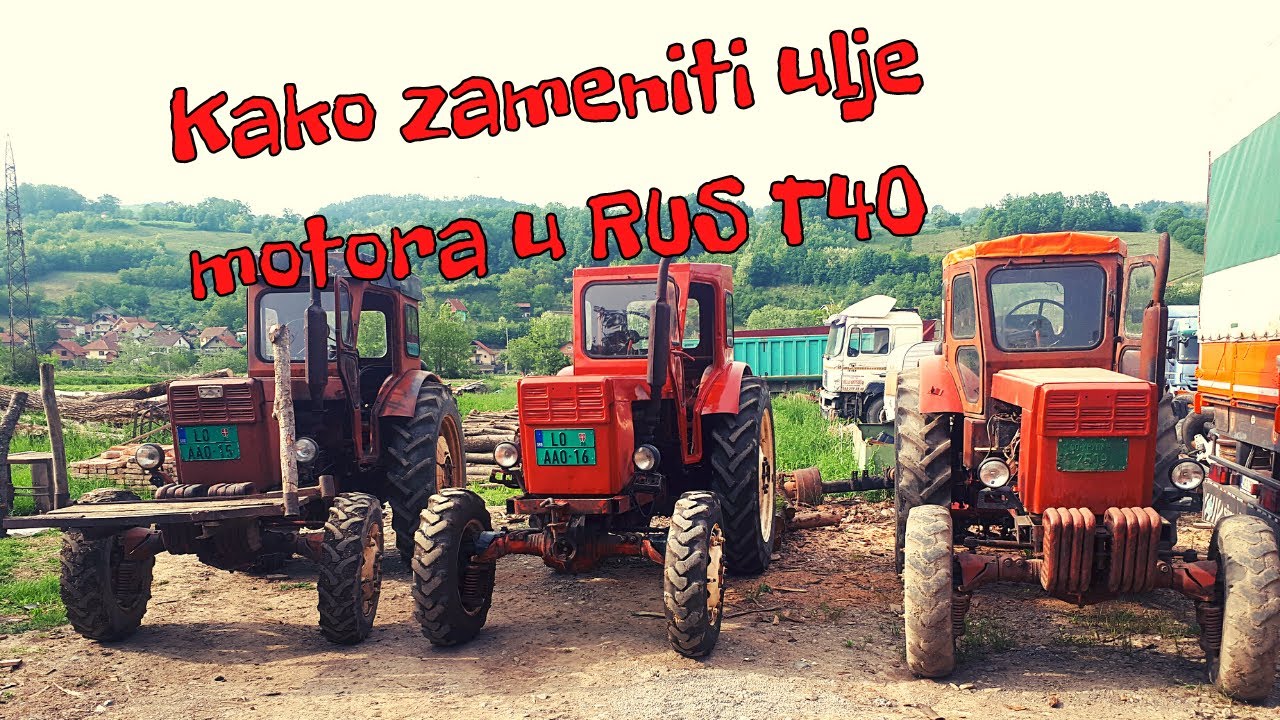Kako zameniti ulje u RUS-u T40? Priprema za setvu!