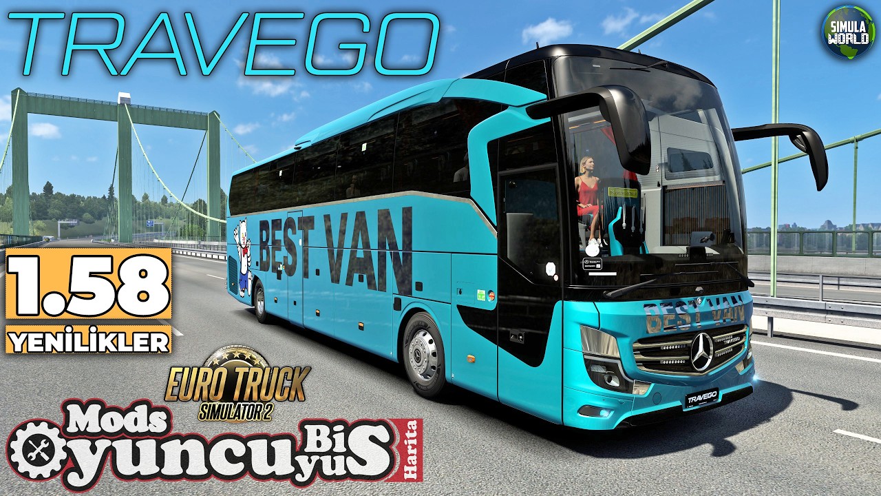 Bu otobüs ÇOK GERÇEKÇİ | ETS 2 1.58 | TRAVEGO 16 SHD OYUNCUYUSBIS