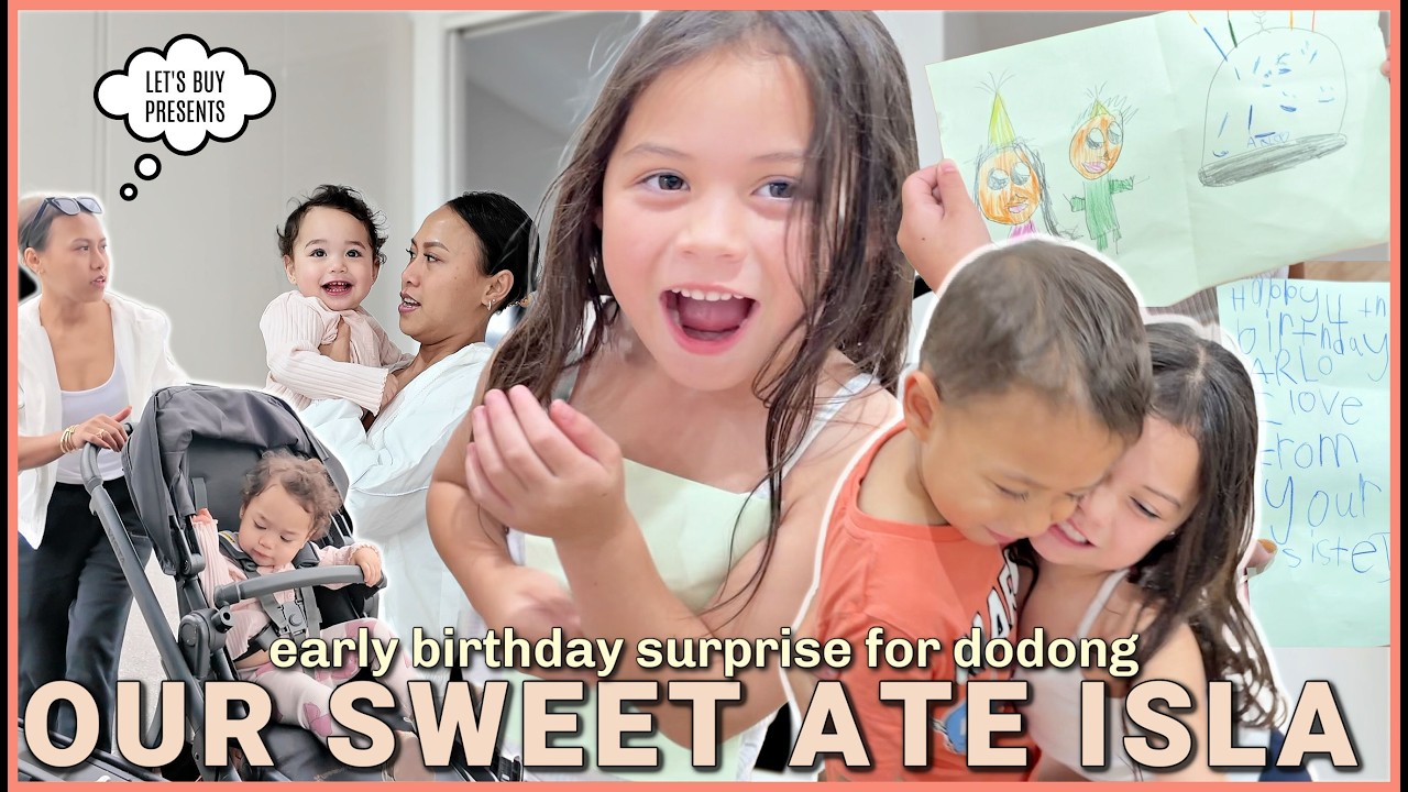 START NA MAGHANDA FOR ARLO'S BIRTHDAY! ATE ISLA'S VERY SWEET EARLY BIRTHDAY CARD! ❤️ | rhazevlogs