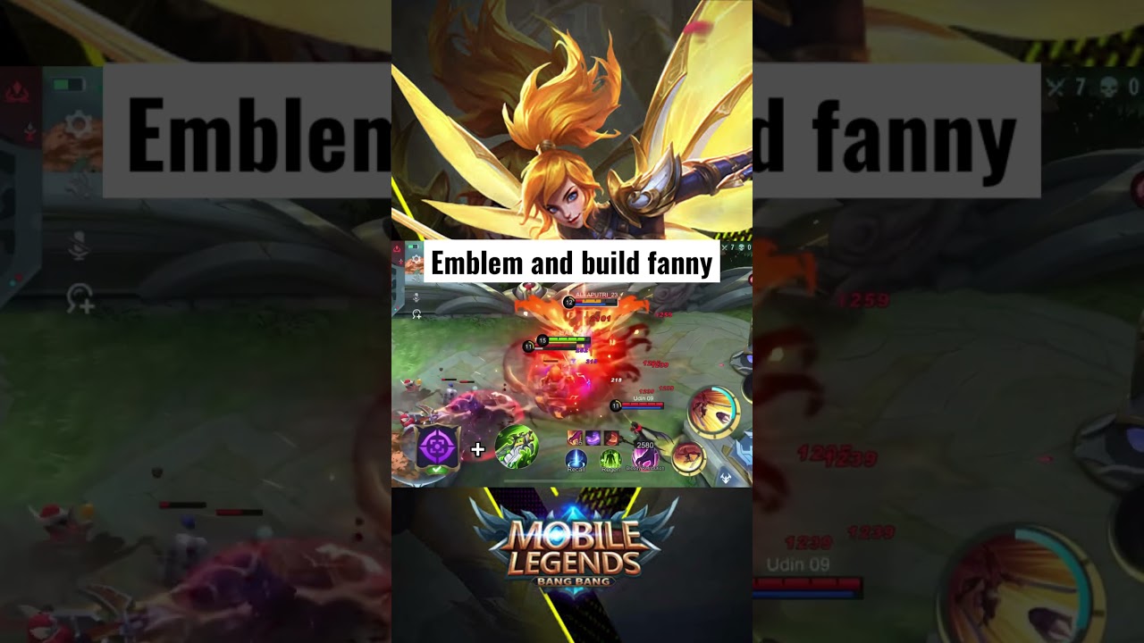Emblem and build fanny mlbb #shorts #short