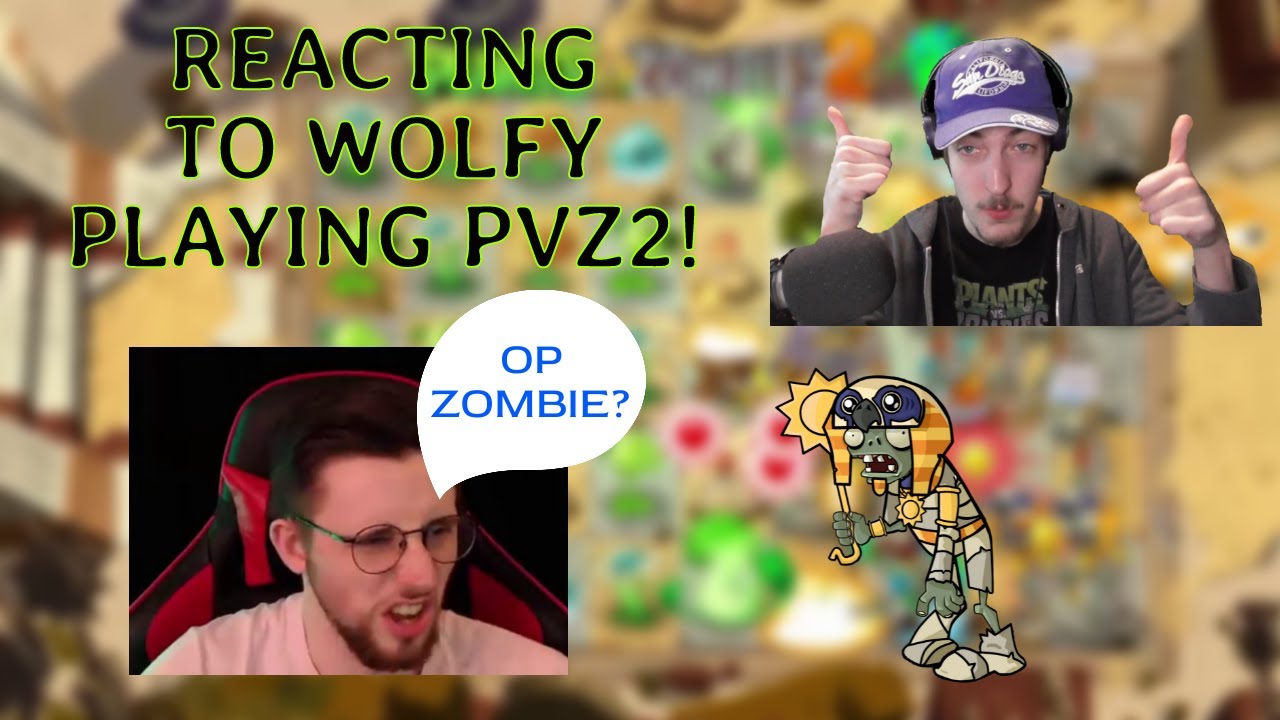 Plants VS Zombies VETERAN Reacts to Wolfy Playz Plants VS Zombies 2