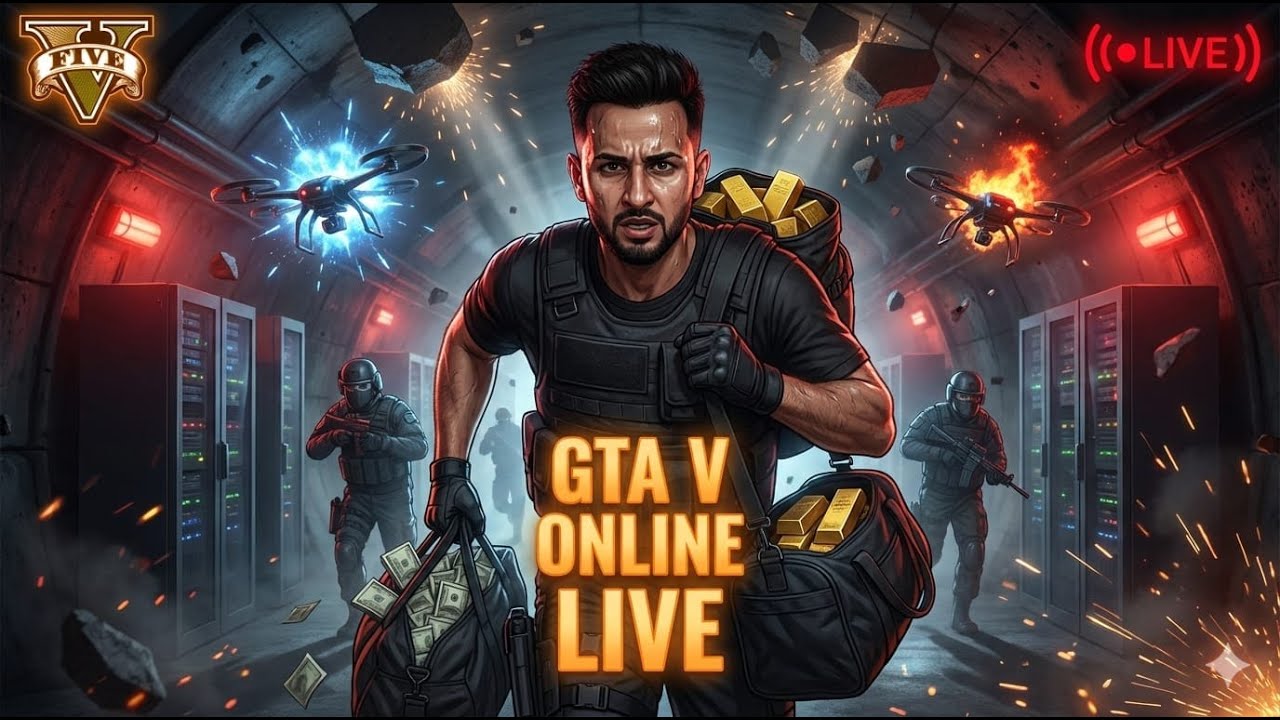 🔴GTA 5 ONLINE VERTICAL LIVE STREAM // FACECAM STREAM GTA ONLINE // HIEST AND MONEY LOOT