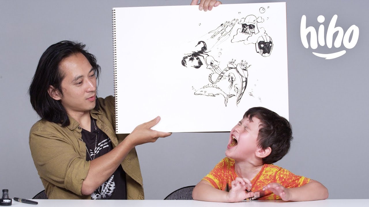 Kids Describe Their Fears to an Illustrator | Kids Describe | Cut
