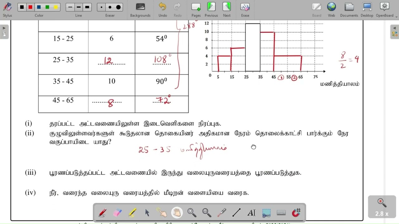 2025(2026) O/L MOE Maths Seminar Paper Part I B Structure வட்ட வரைபு|வலையுரு வரையம்|மீடிறன் பல்கோணி