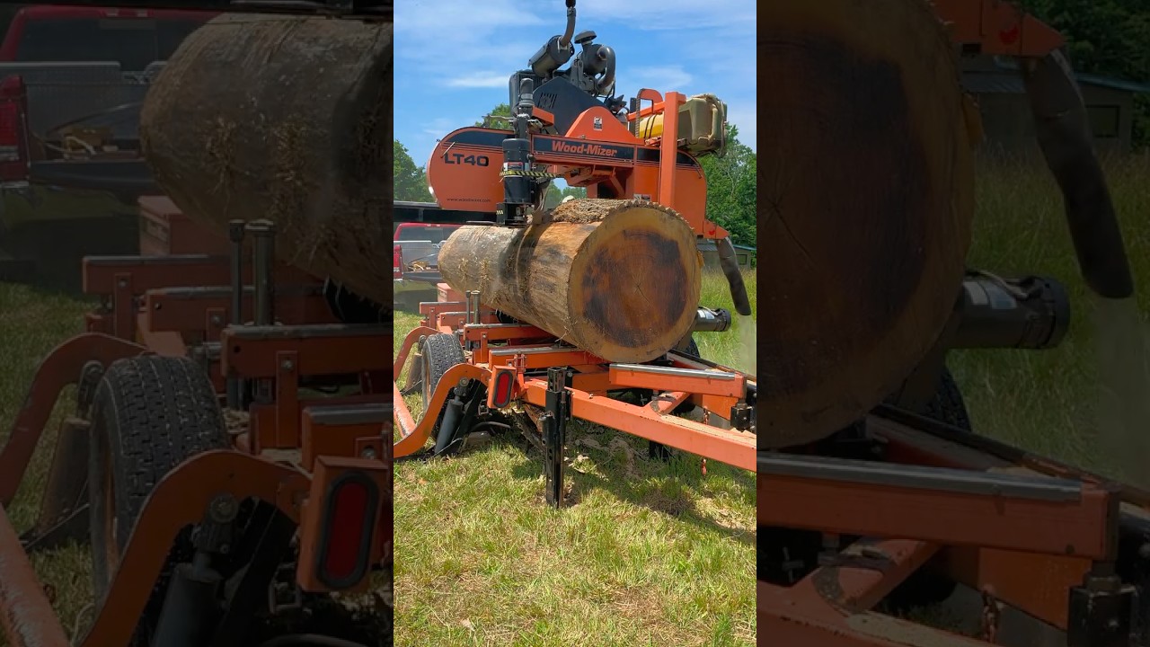 Milling massive poplar into siding #sawmill #diy #satisfying w/@logstolumbernow2011