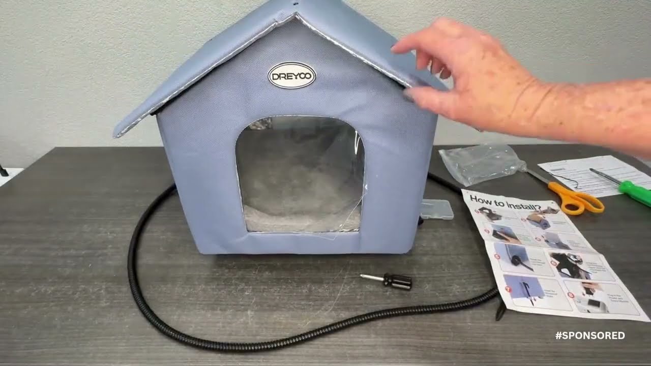 Dreyoo 2 Pack Heated Cat House Weatherproof, Winter Outdoor Tent Review
