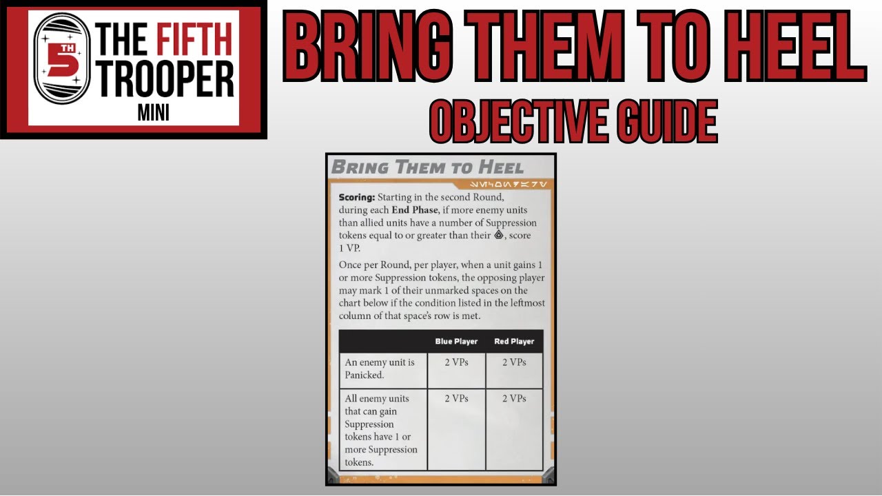 TFT Mini - Bring Them to Heel (Secondary Objective Guide)