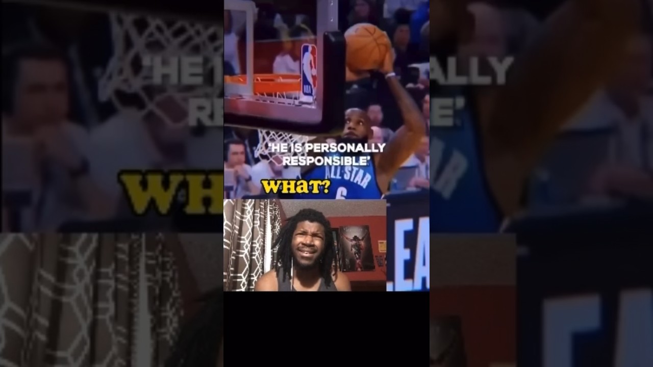 LEBRON RUINED THE DUNK CONTEST!? 😳 #nbashorts #nbareaction #nbareactions #lebron #lebronjames
