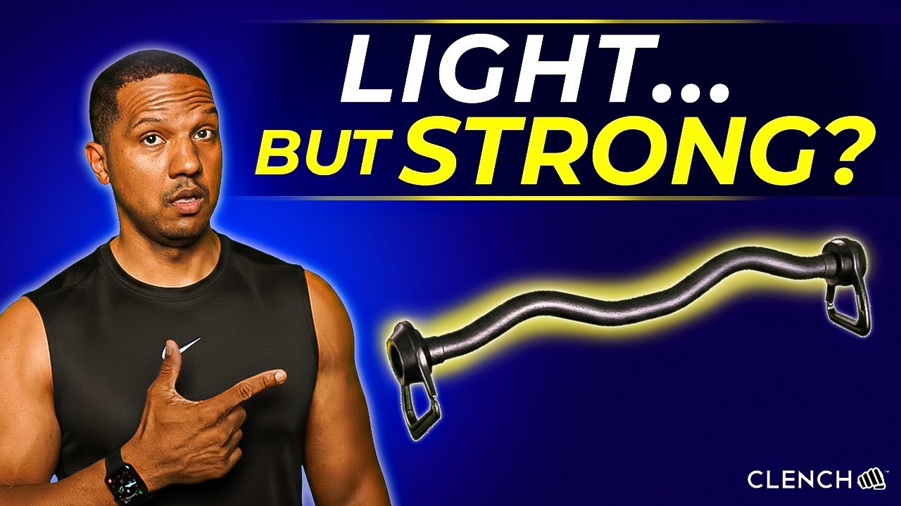 Обзор грифа Clench Carbon EZ Bar | Сверхлегкий гриф для сгибания рук с эластичными лентами, рассч...