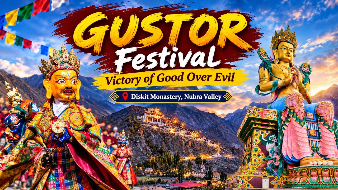 Gustor Festival at Diskit Monastery, Nubra Valley | Ladakh&rsquo;s Sacred Mask Dance