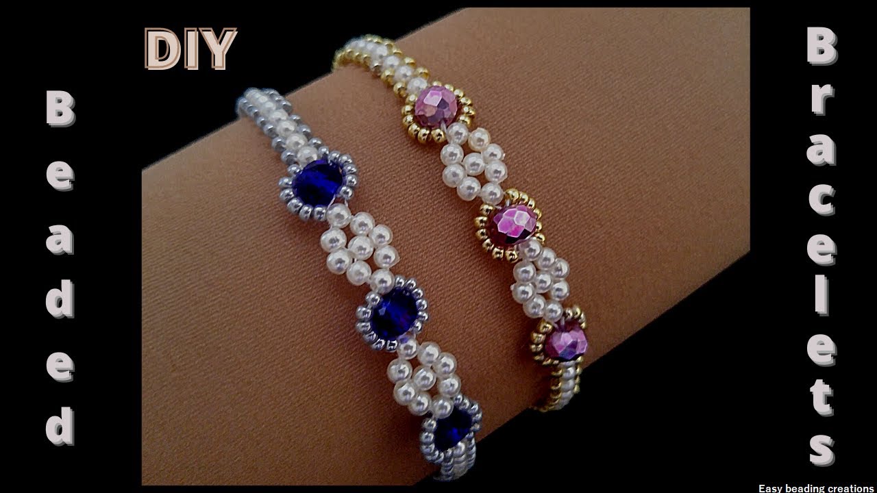 How to make a bracelet in minutes//  DIY beaded bracelet tutorial
