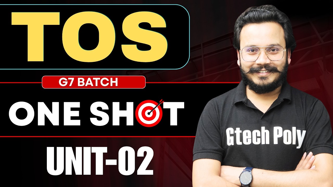 🔥T.O.S. Unit-02 | One Shot | G7 Batch | By Gaurav Sir