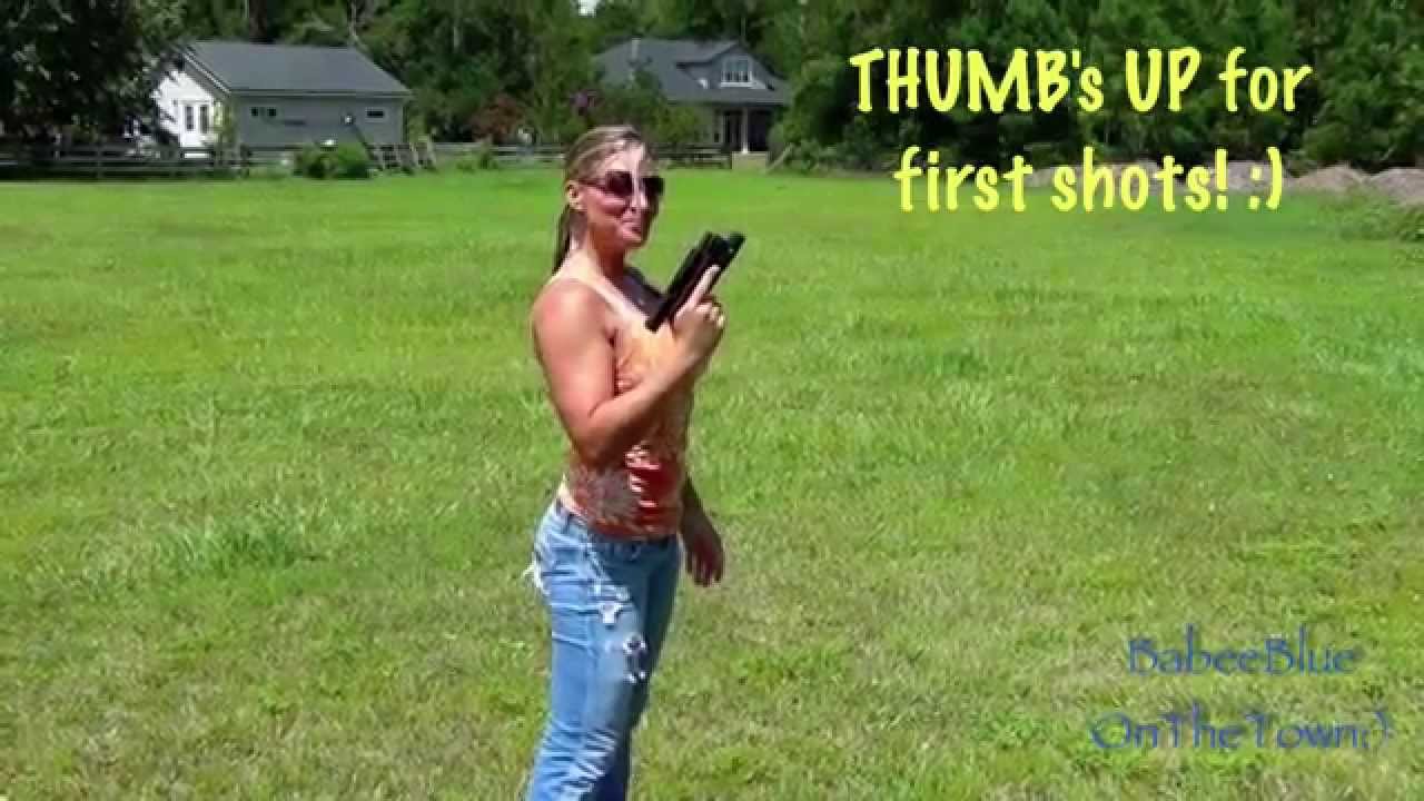 ONE GIRL SHOOTING the GLOCK 19 for the FIRST TIME! GIRLS AND GUNS:)