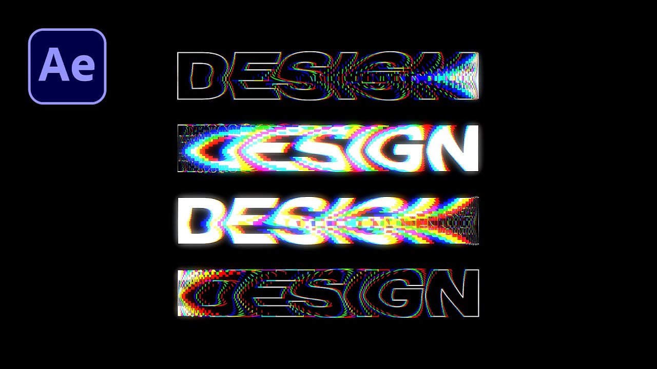 Create Text Displacement Typography Animation in After Effects - After Effects Tutorial