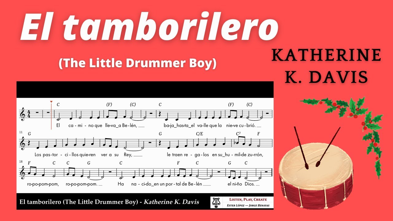 El Tamborilero (letra y partitura) - Katherine K. Davis