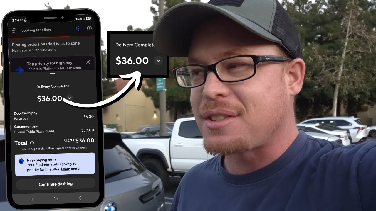 Сегодня DoorDash оставил мне огромные чаевые.
