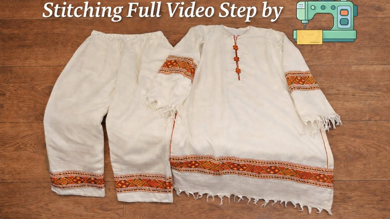 ✨ Winter Shawl Dress ❄️ | 🧵 Step-by-Step Stitching | part 2