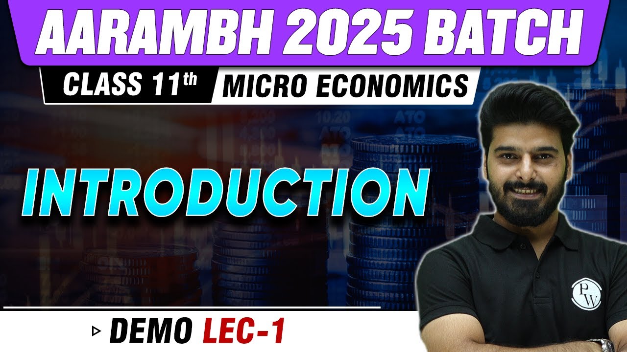 Introduction Micro Economics | Economics class 11th Commerce