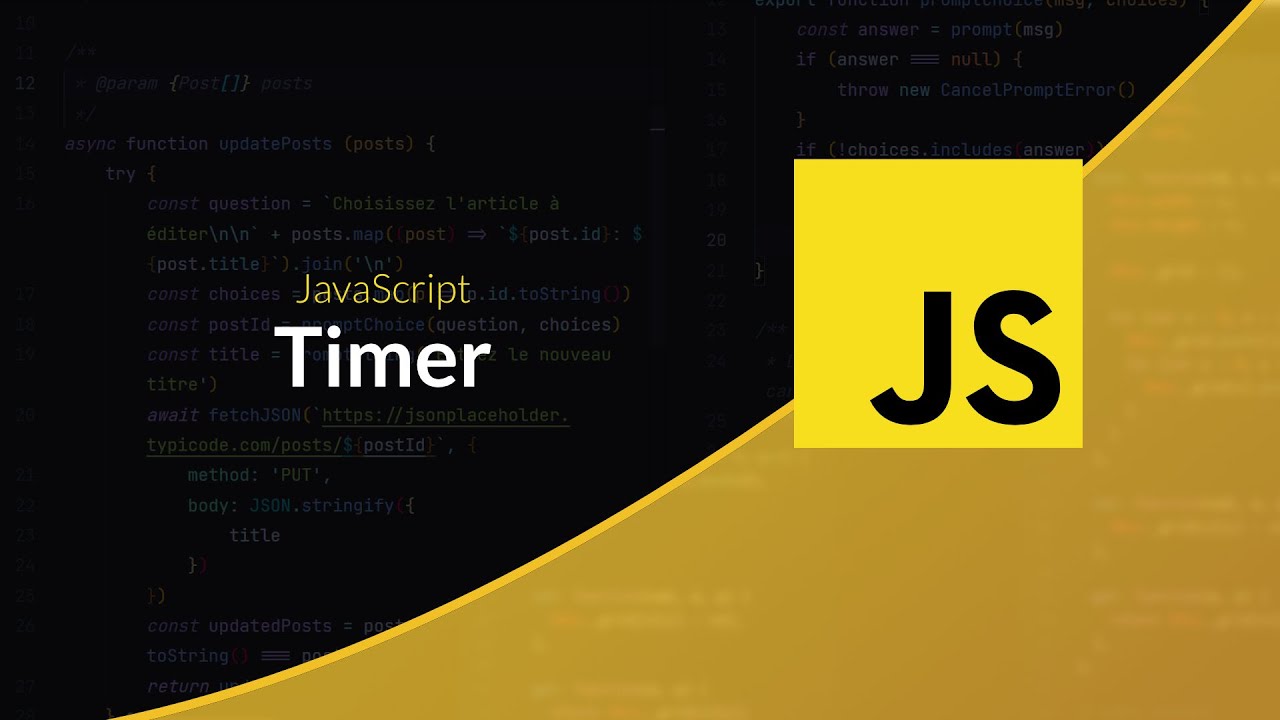 Apprendre le JavaScript : Les timers