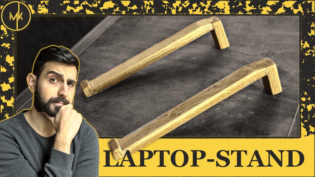 Laptopständer aus Holz selber machen - Geschenkidee für Selbermacher