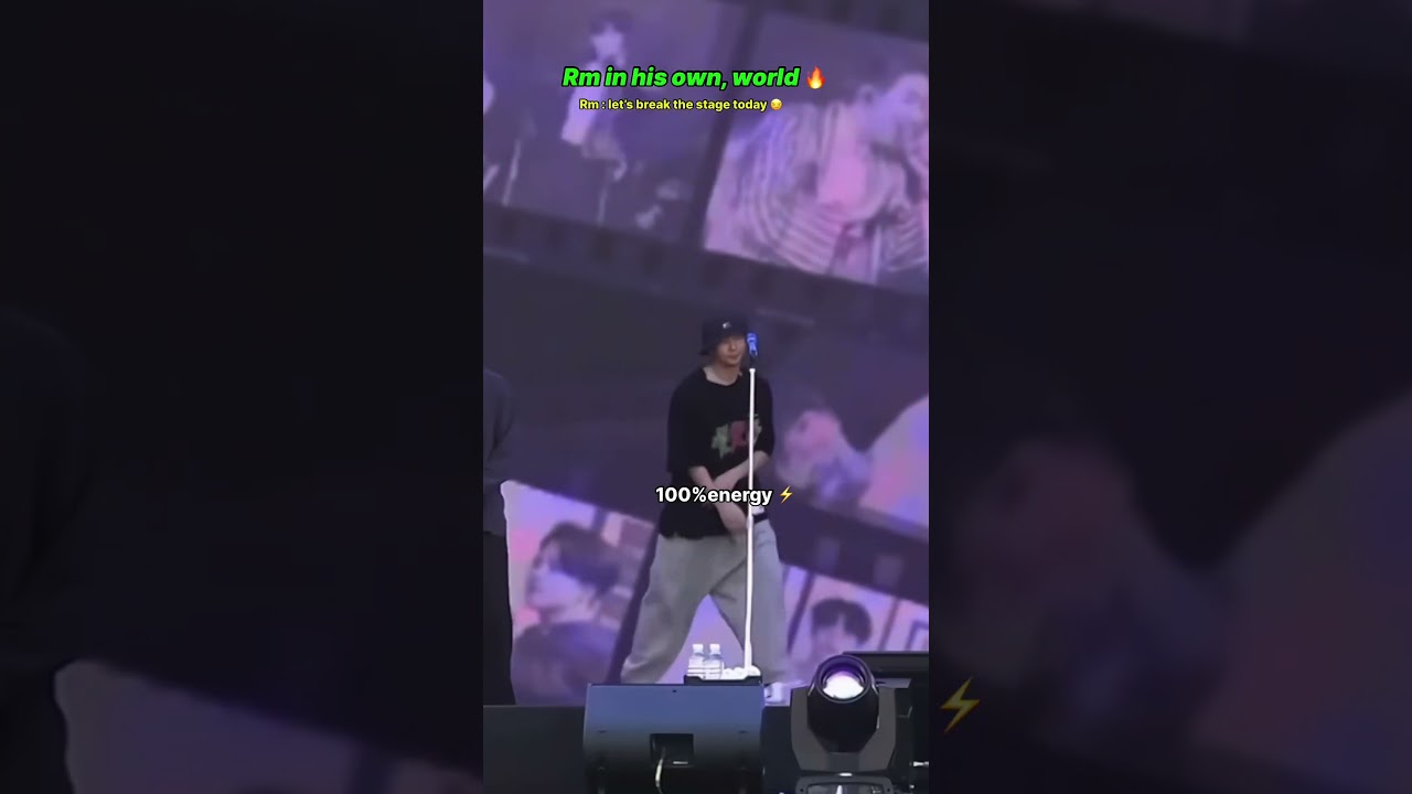Today rm break the stage with his dance performance
