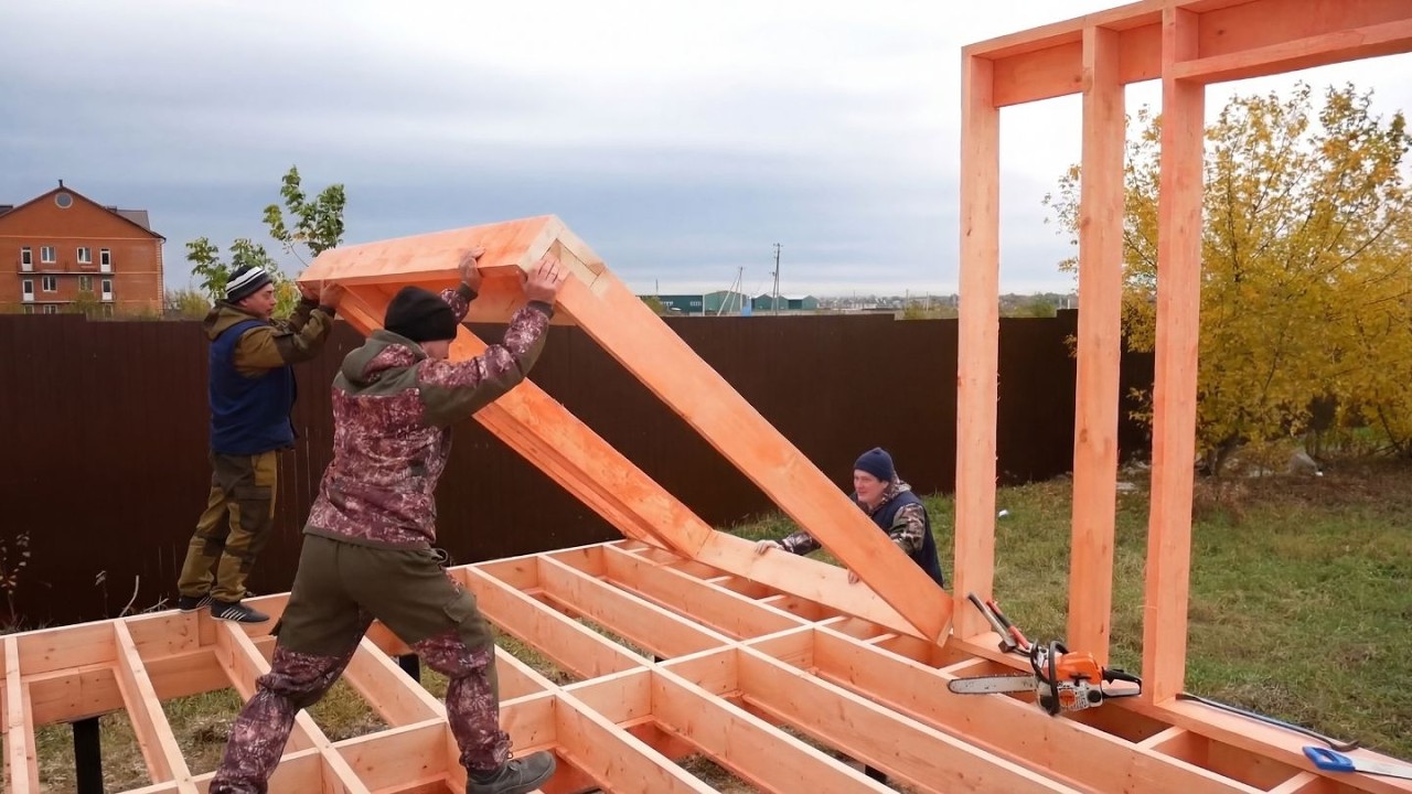 We built the cheapest frame house. Step by step construction process(Most Dont Know)