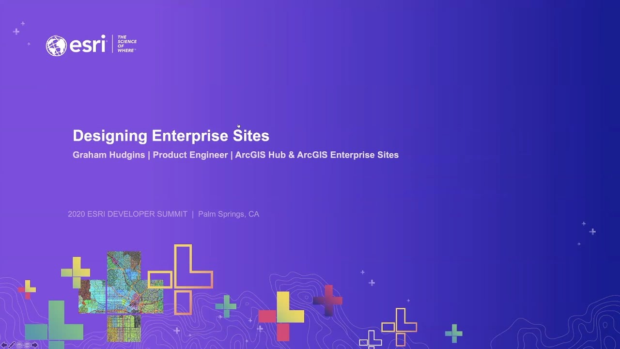 ArcGIS Enterprise: Designing Sites and Pages