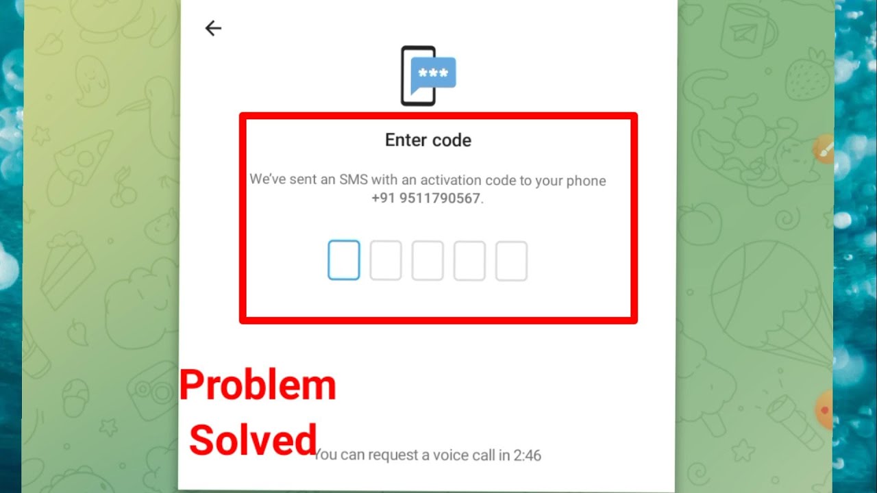 How To Fix Telegram Verification Code Problem | Activation code or Otp Code Problem Telegram
