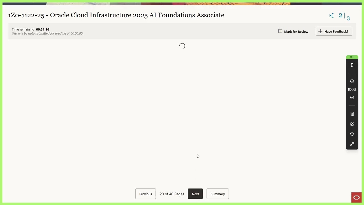 online certification exam answer
