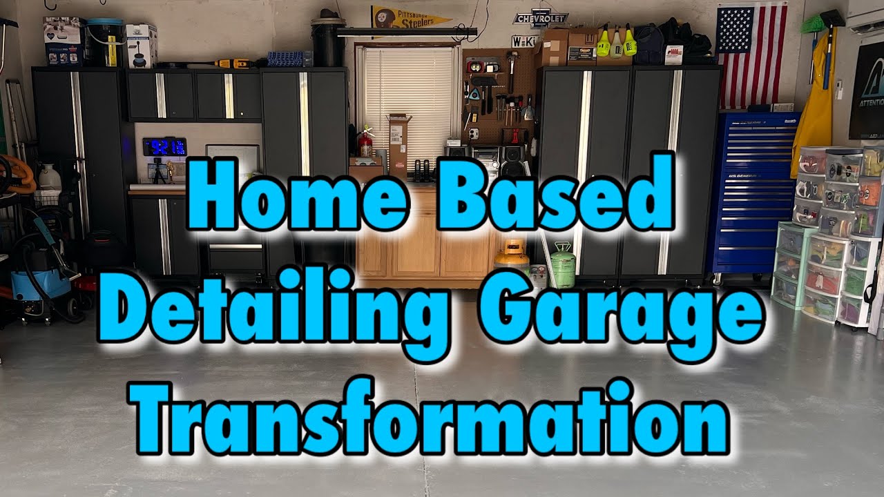 Home Based Detailing- Transforming My Garage w/ @Car Supplies Warehouse New Age Cabinets & More!