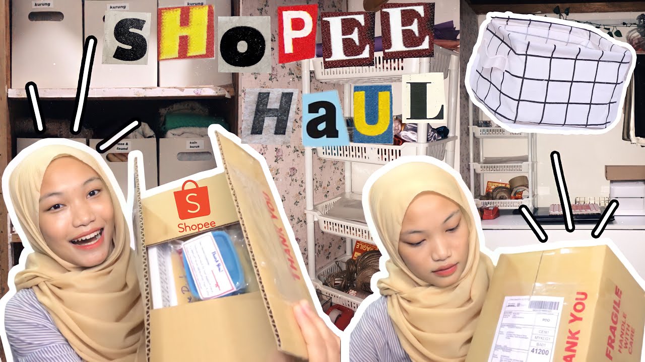 SHOPEE HAUL 2021 : STORAGE ORGANIZER || MALAYSIA || #shopeehaulmalaysia #haulmalaysia