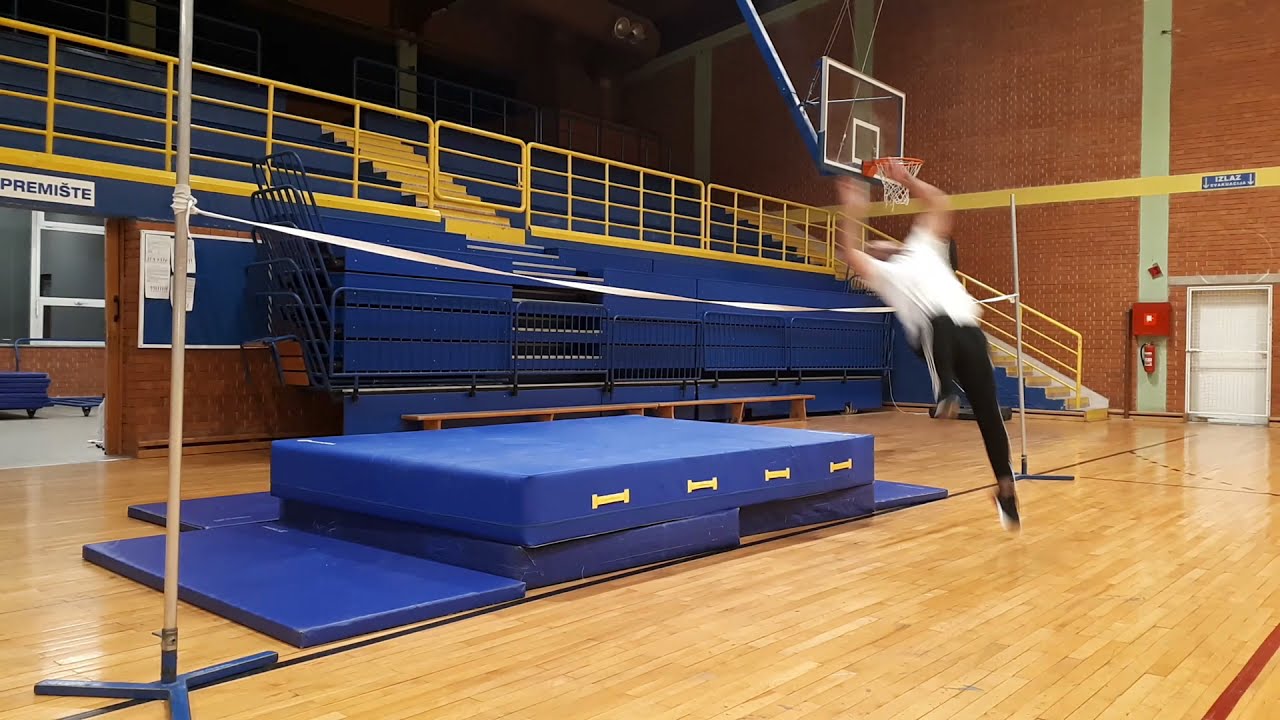 ATLETIKA  Skok uvis tehnikom uvinuće  -flop