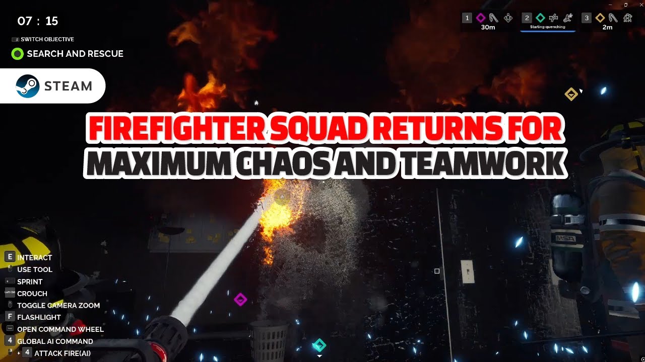 Firefighter Squad Returns for Maximum Chaos and Teamwork