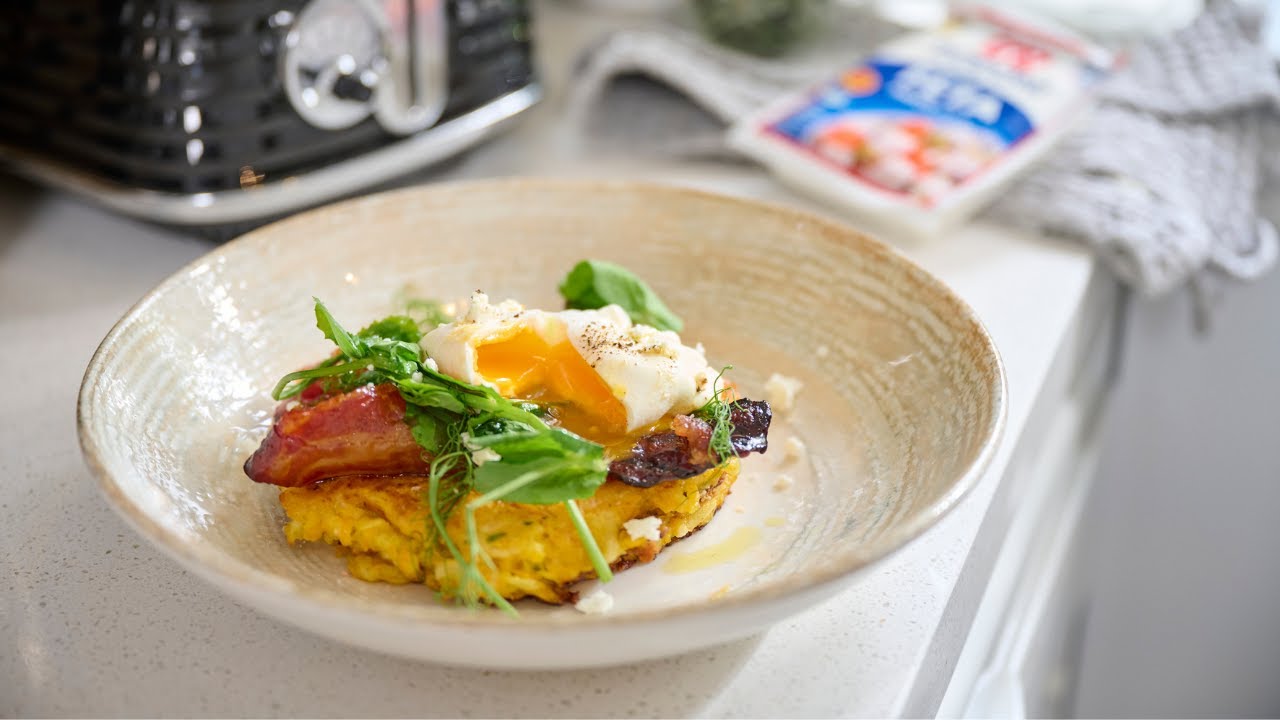 Dodoni Feta / Pumpkin Hash Brown Breakfast!