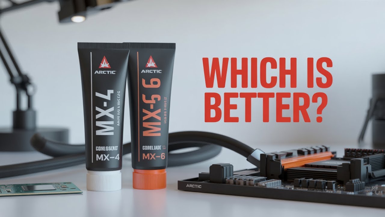 Arctic MX4 vs MX6 - Thermal paste comparison Test