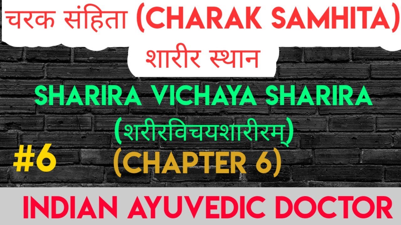 Charak Samhita BAMS 2nd Year Lecture | AIAPGET Lecture | Charak Sharira Chapter 6 Lecture | #IAD