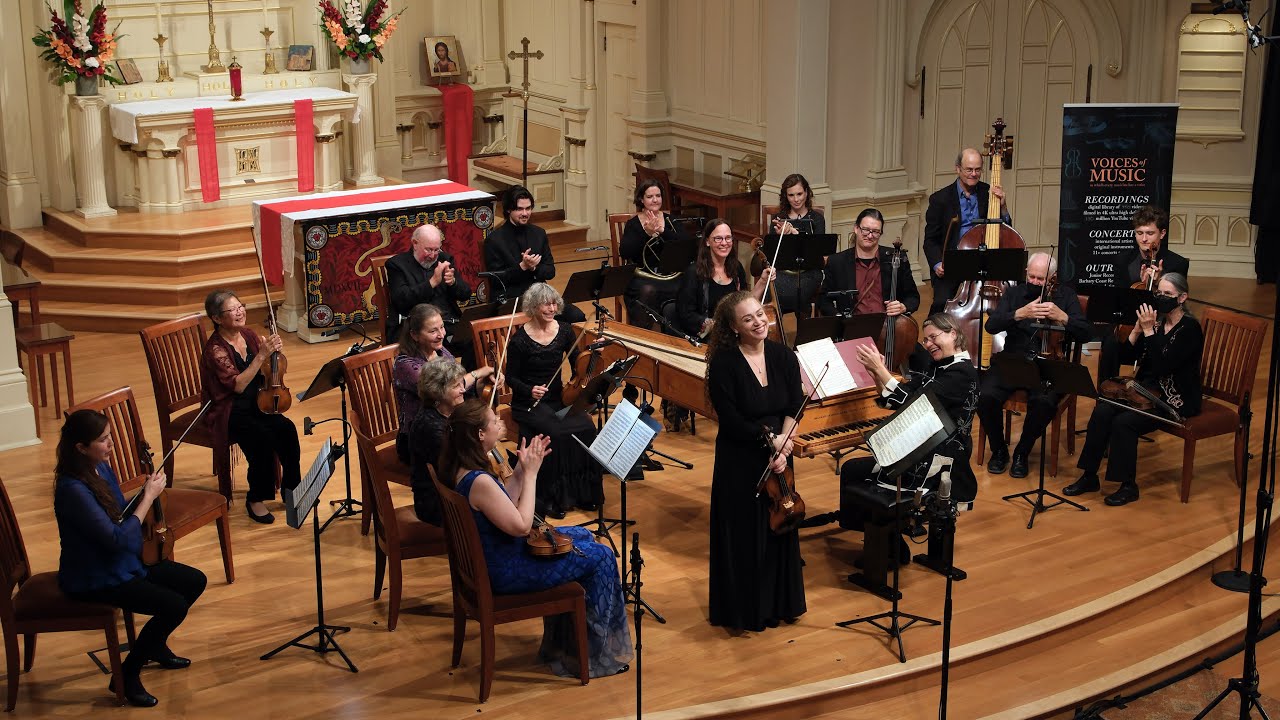 Maddalena Sirmen: Violin Concerto in B Flat Major, 3rd mvt: Rondo. Shelby Yamin & Voices of Music 8K
