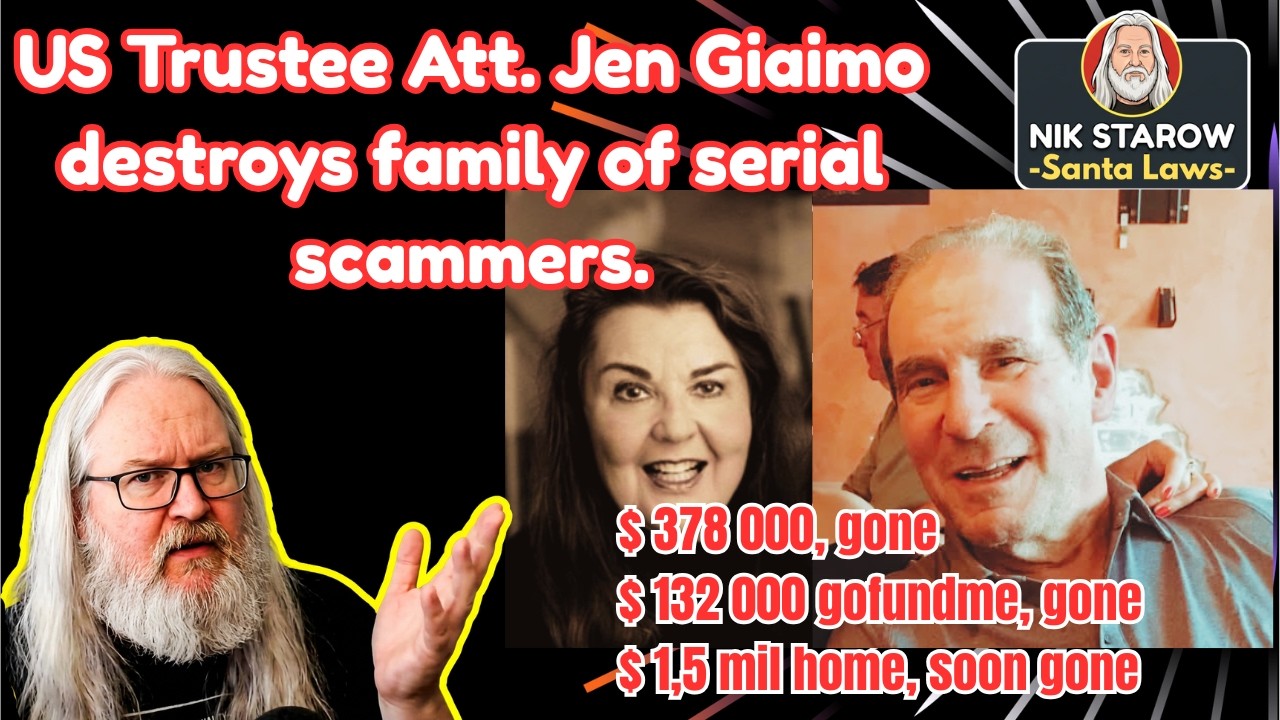 Us Trustee Attorney's final blow to family of serial scammers. (Laura Owens Case)