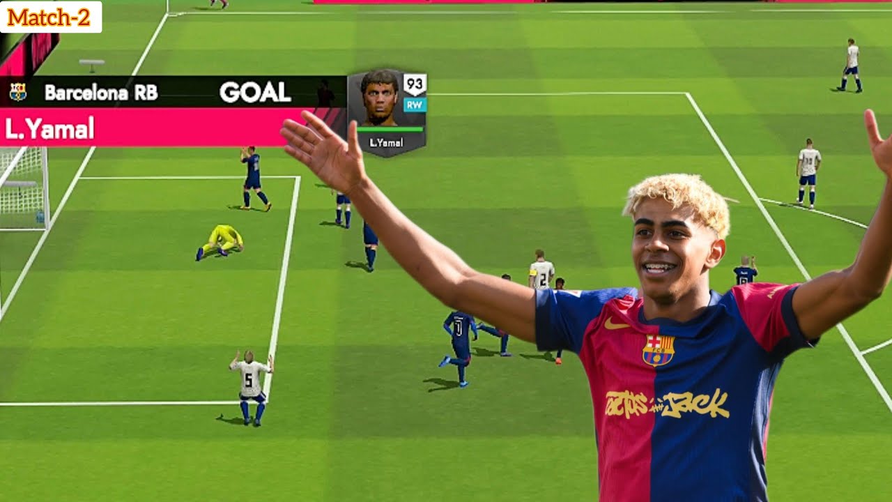 Lamine Yamal Goal ⚽ | Barcelona vs Zaragoza | Match 2 | Football Match Highlights