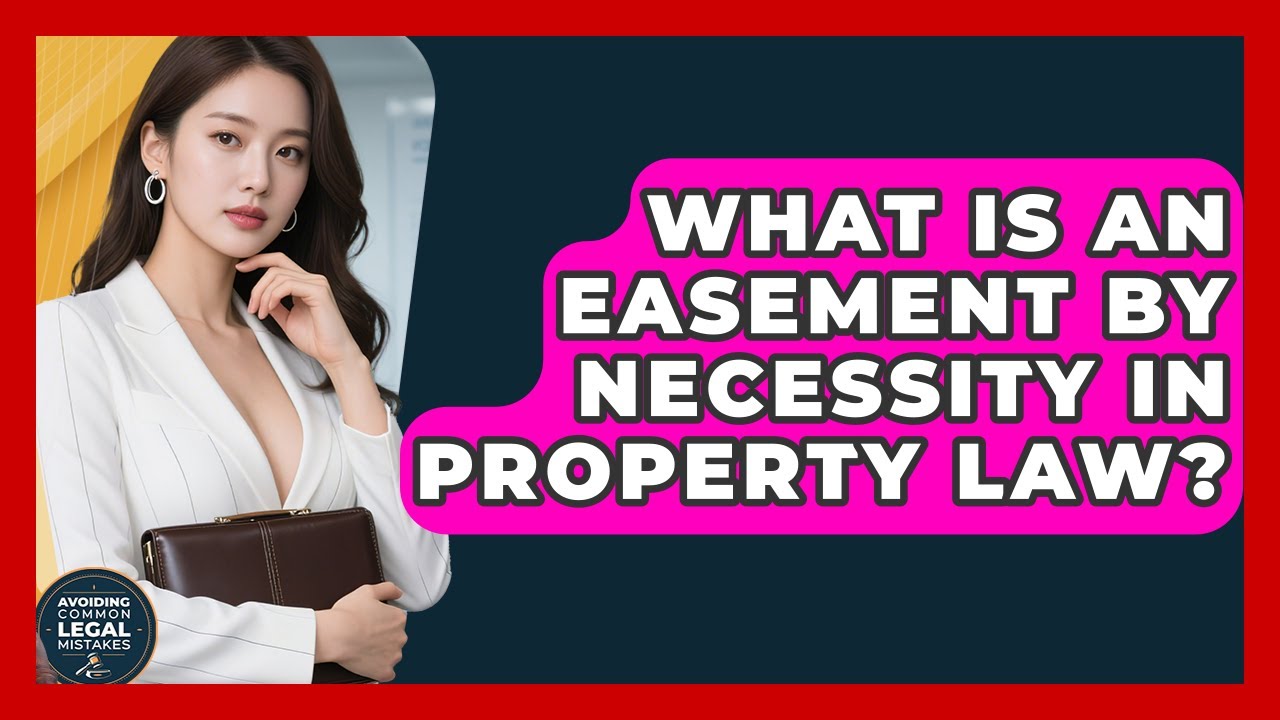 What Is An Easement By Necessity In Property Law? - Avoiding Common Legal Mistakes