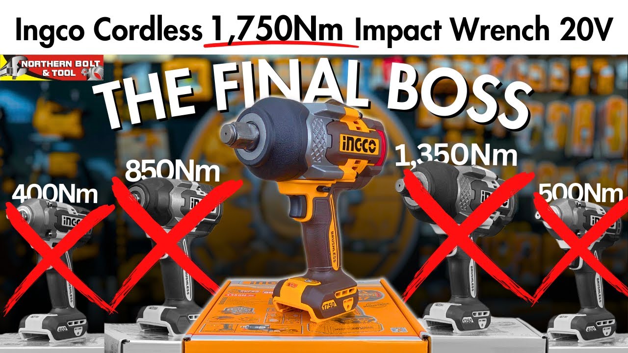 Worth The Hype? Ingco 1750Nm Cordless Impact Wrench - Does it Really Need a 8Ah Battery?