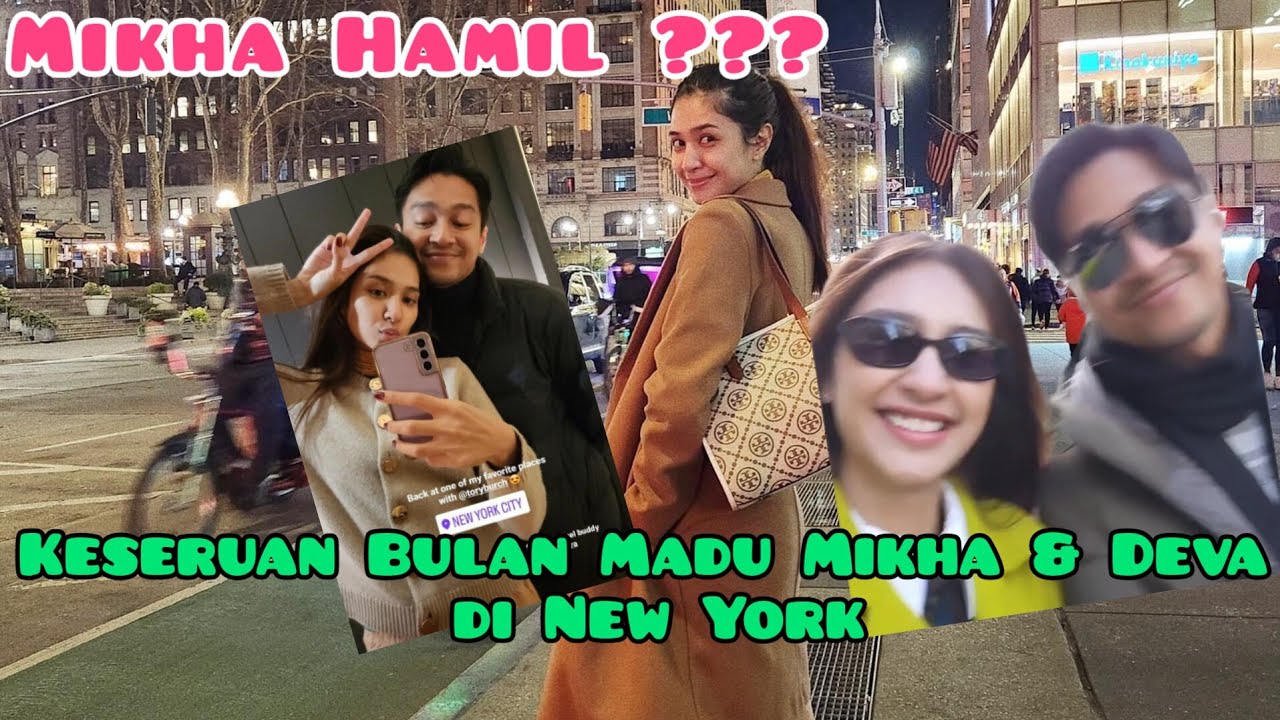 Mikha Tambayong & Deva Mahendra Melanjutkan Honeymoon ke Amerika. apa Mikha lgsg program Hamil ???
