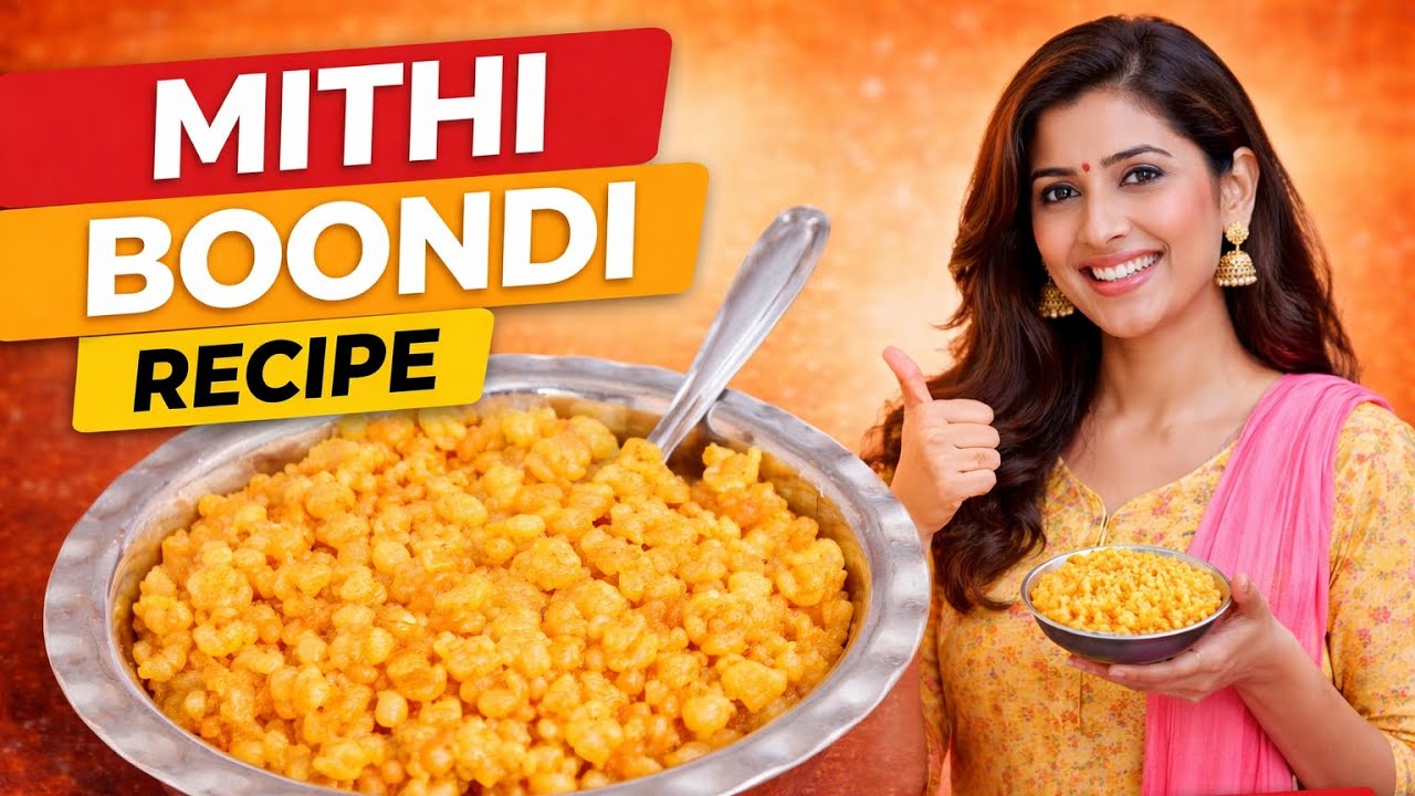 👉 Crispy Mithi Boondi Banane Ka Asaan Tarika | Sweet Boondi Recipe in Hindi