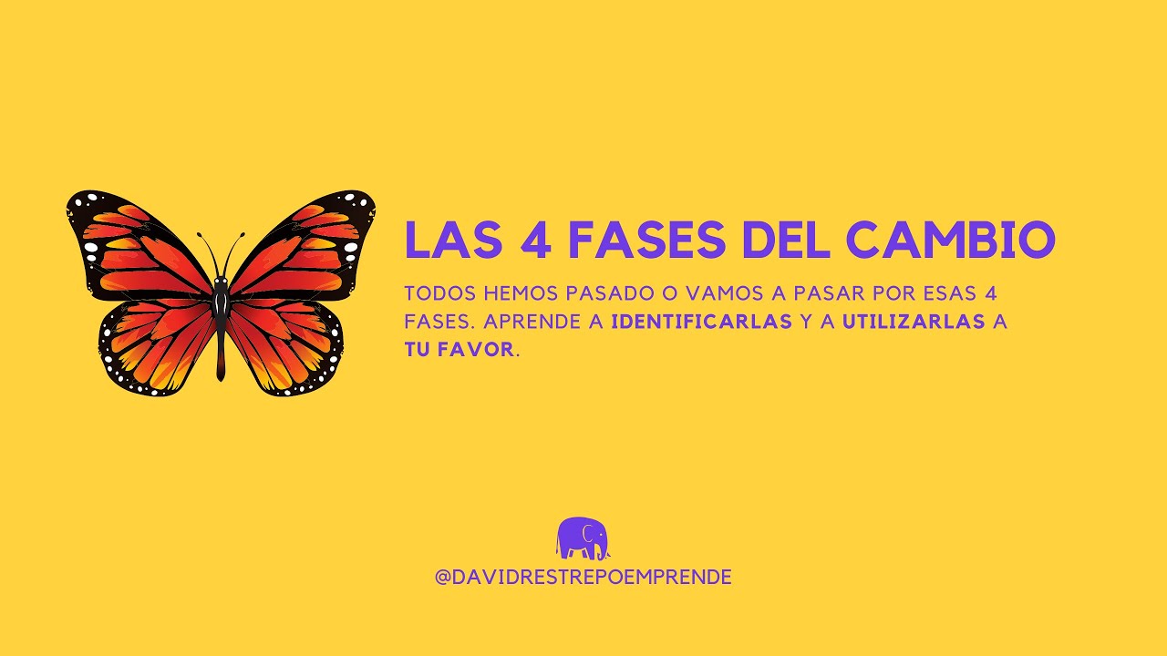 Las 4 fases del cambio: Hacer el luto; Pensar en grande; El camino del h&eacute;roe y La tierra prometida