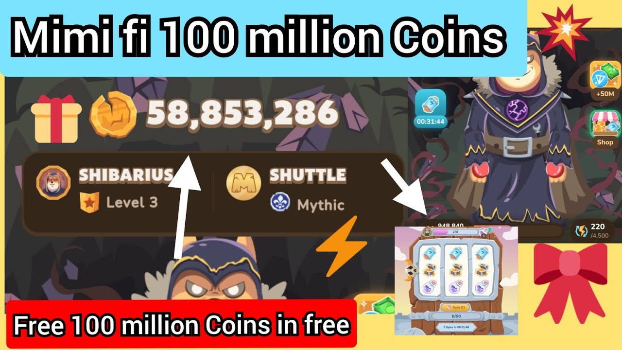 Mimi fi 100 million|| Coins free mining games money free money 🤑🤑🤑 💰 Mimi fi Coins free