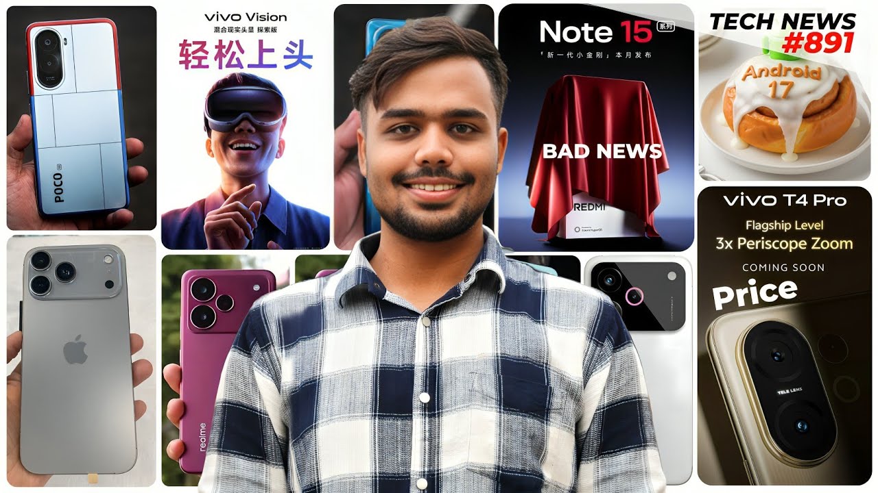 Realme GT 8 Series | Vivo T4 Pro Price | Redmi Note 15 Series BAD NEWS | iPhone 17 Series Specs